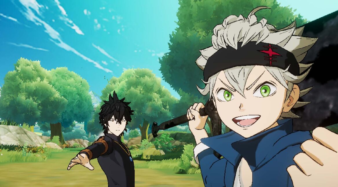 Zwei Charaktere aus dem Spiel Black Clover M