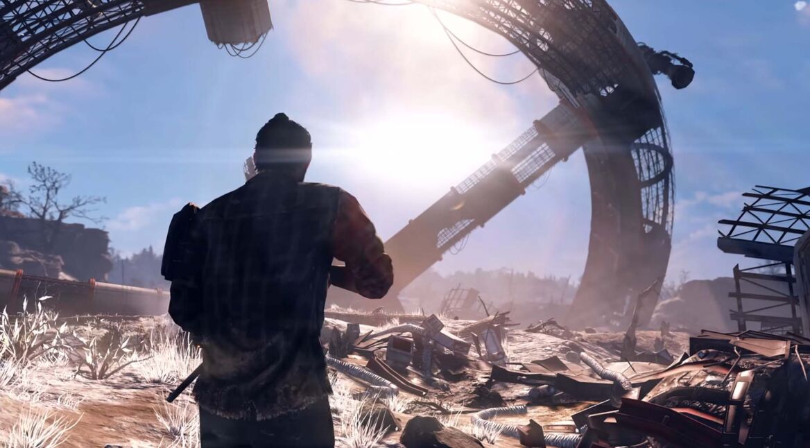 Ein:e Spieler:in läuft durch Fallout 76