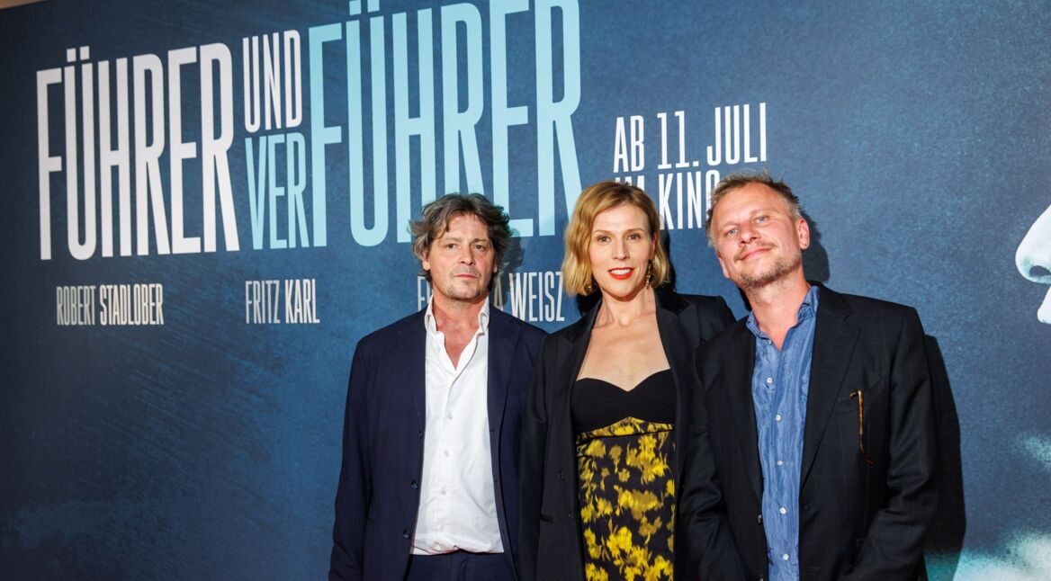 Fritz Karl, Franziska Weisz and Robert Stadlober bei der Premiere von "Führer und Verführer"
