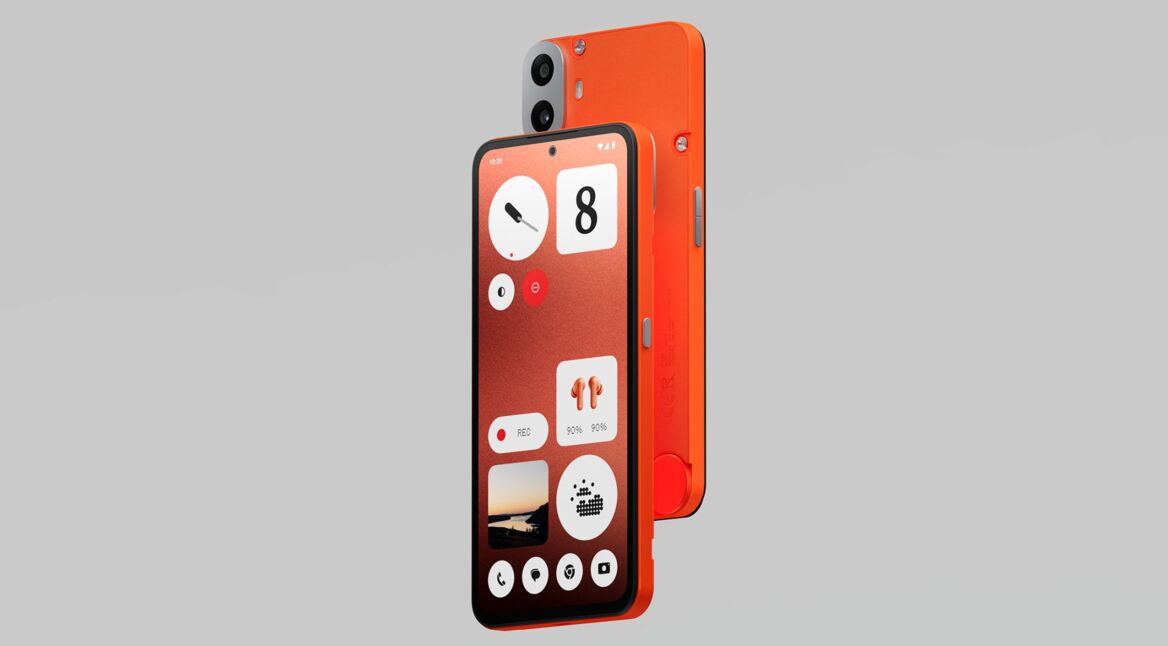 CMF Phone 1 in der Farbe Orange