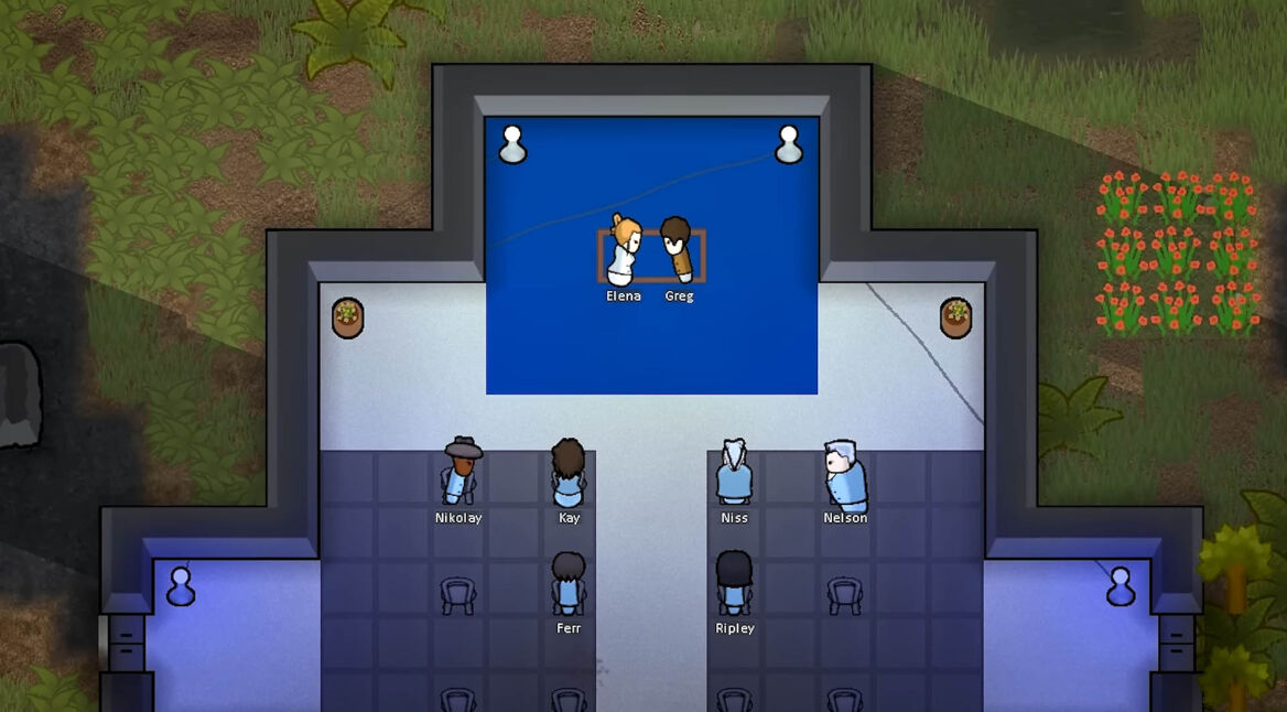 Zwei Kolonisten in Rimworld