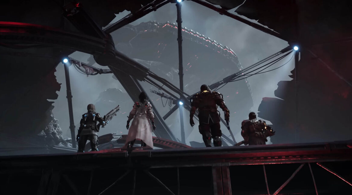 Eine Gruppe aus vier Spieler:innen in The First Descendant