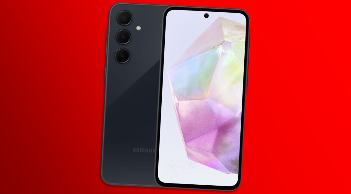 Das Galaxy A35 5G in der Farbe Awesome Navy