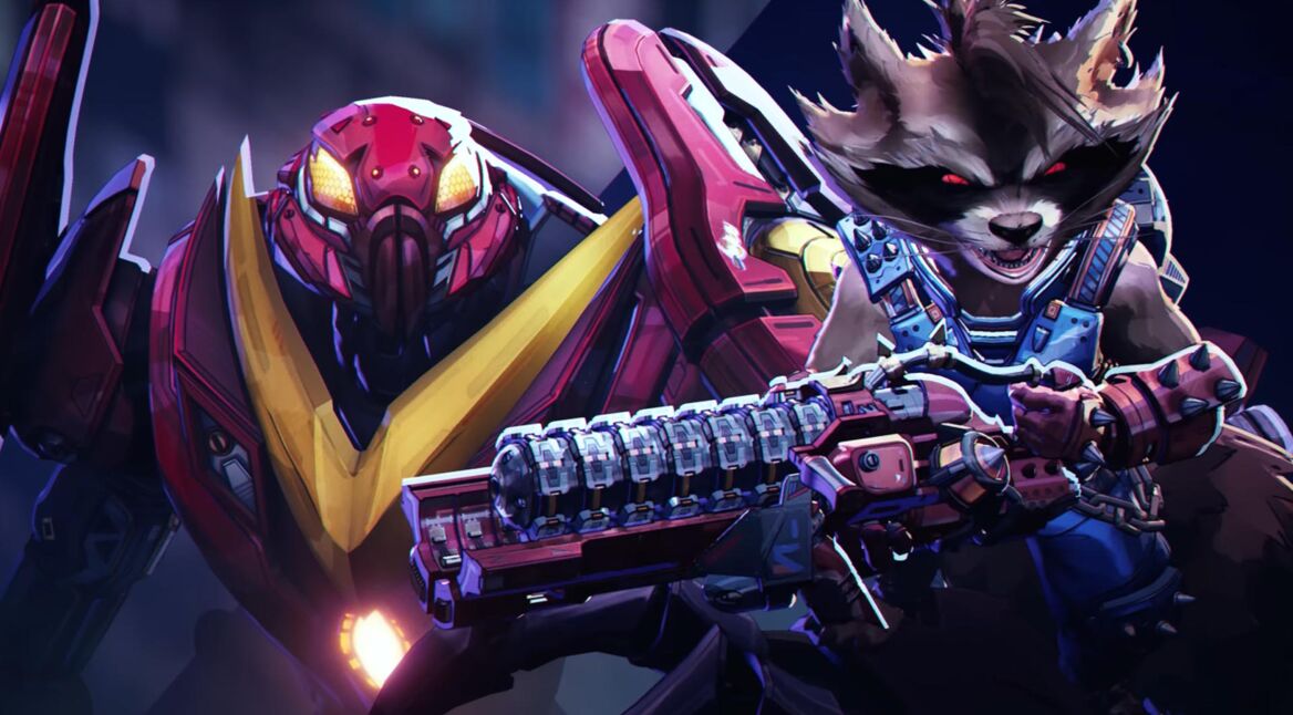 Rocket Raccoon und Iron Man aus dem Spiel „Marvel Rivals“