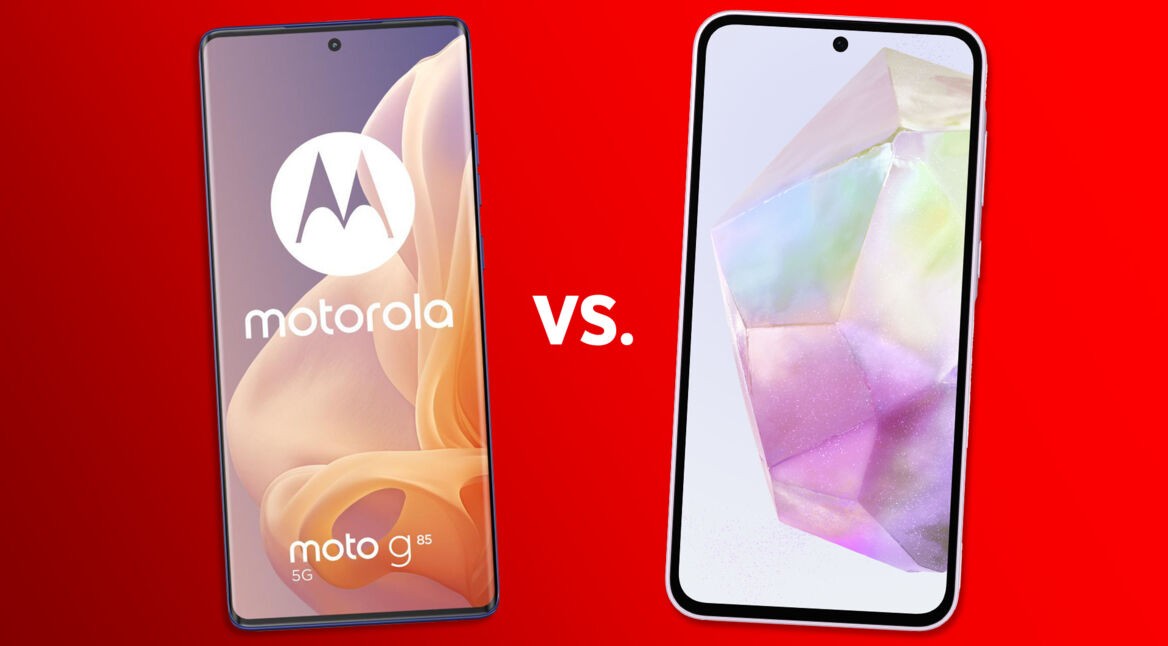 Moto G85 und Galaxy A35 gegenübergestellt