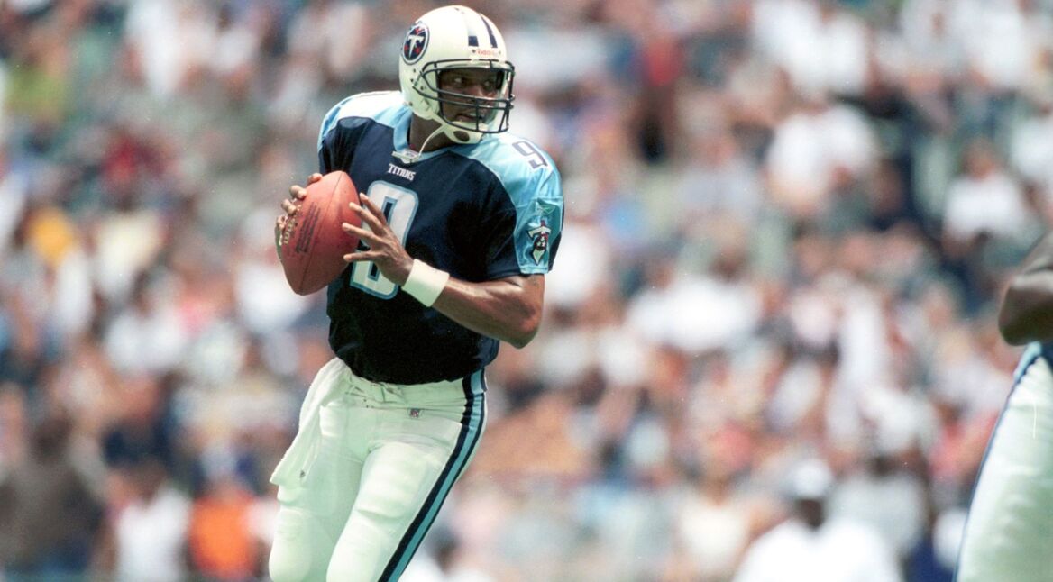 Steve McNair bei einem Spiel der Tennesse Titans
