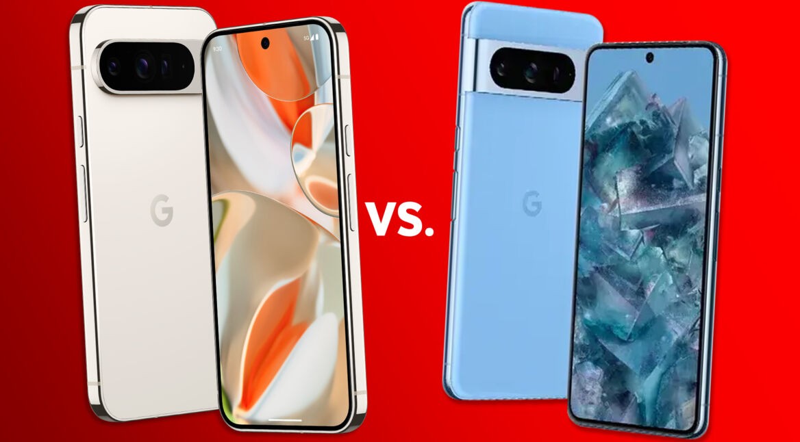 Das Pixel 9 Pro XL dem Pixel 8 gegenübergestellt