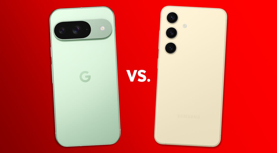 Pixel 9 und Galaxy S24 gegenübergestellt