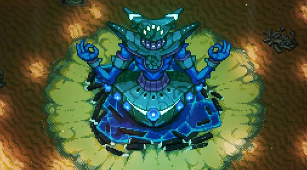 Der Boss Commander aus dem Spiel „Core Keeper“