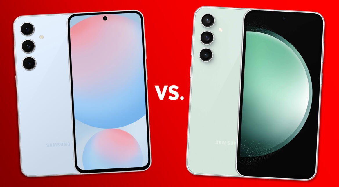 Samsung Galaxy S24 FE und Galaxy S23 FE gegenübergestellt