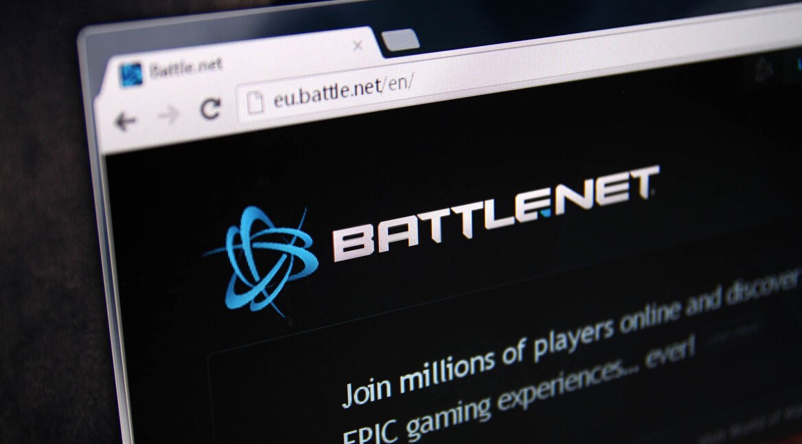 Screenshot der Battle.net-Webseite