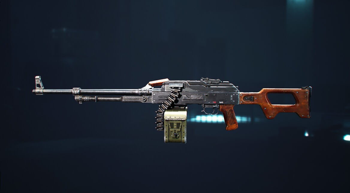 Eine PKM Universal-Maschinengewehr aus dem Spiel Delta Force