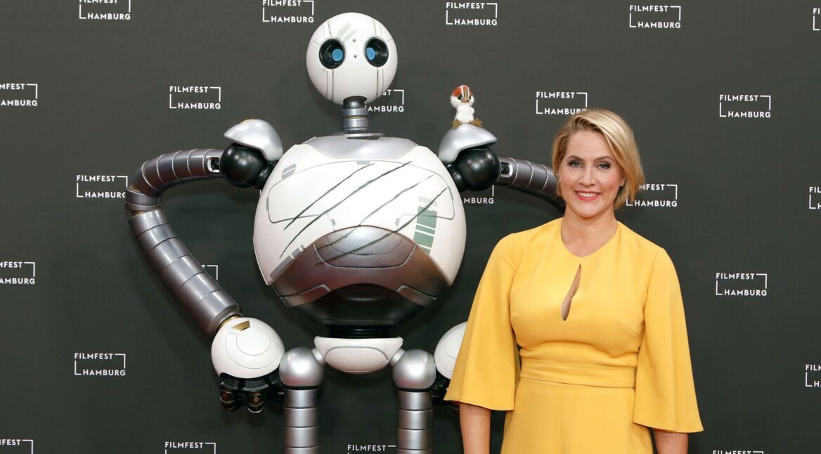 "Der wilde Roboter"-Synchronsprecherin Judith Rakers bei der Premiere des Films in Hamburg