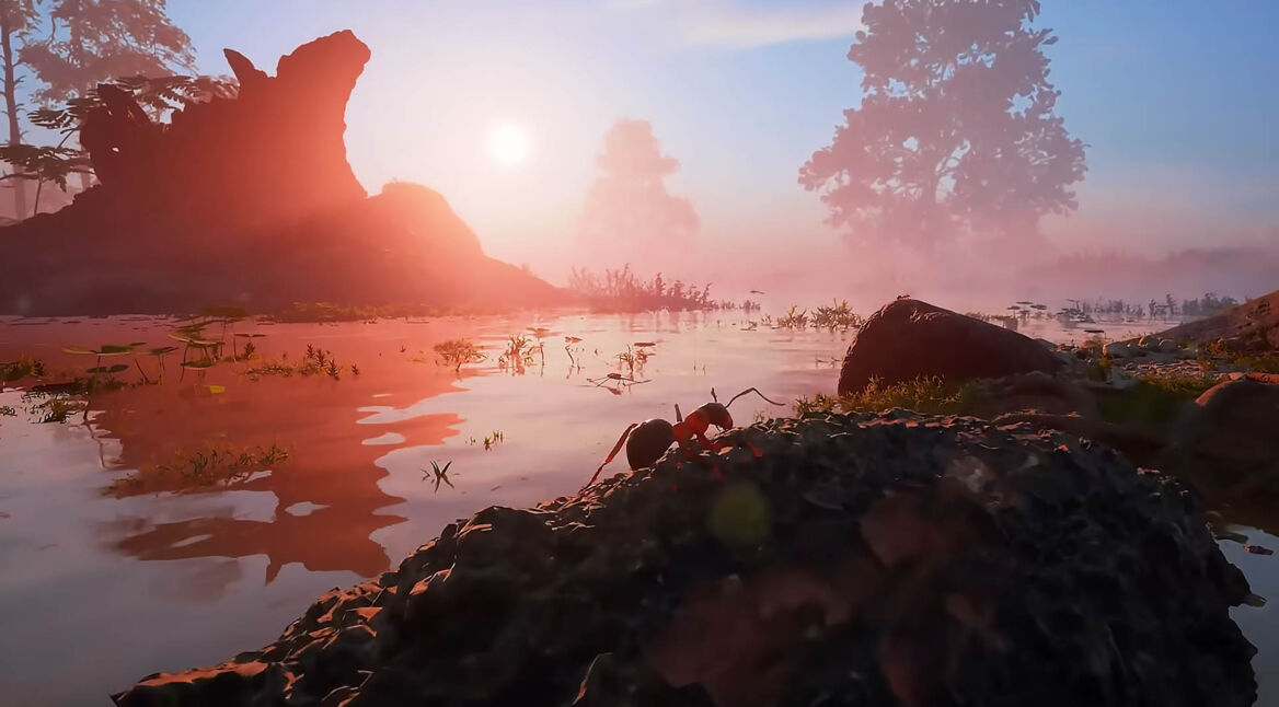 Eine Ameise in der fotorealistischen Natur von Empire of the Ants