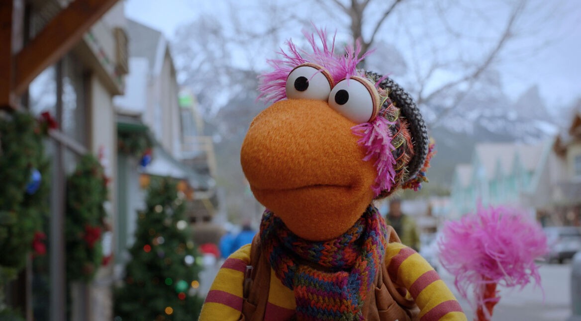 Im Weihnachtsspecial-Artikel siehst du eine Szene aus Die Fraggles: Der erste Schnee. Darauf siehst du Gobo