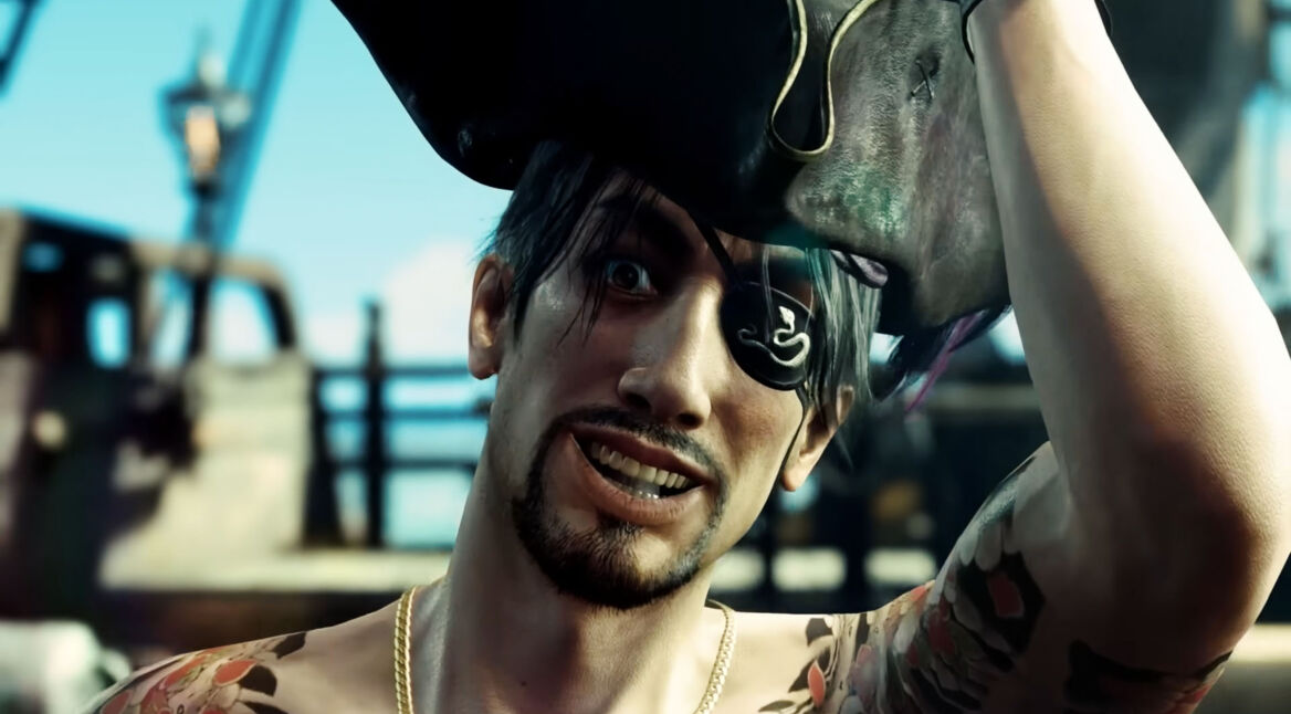 Ein Pirat auf einem Schiff in Like a Dragon: Pirate Yakuza in Hawaii