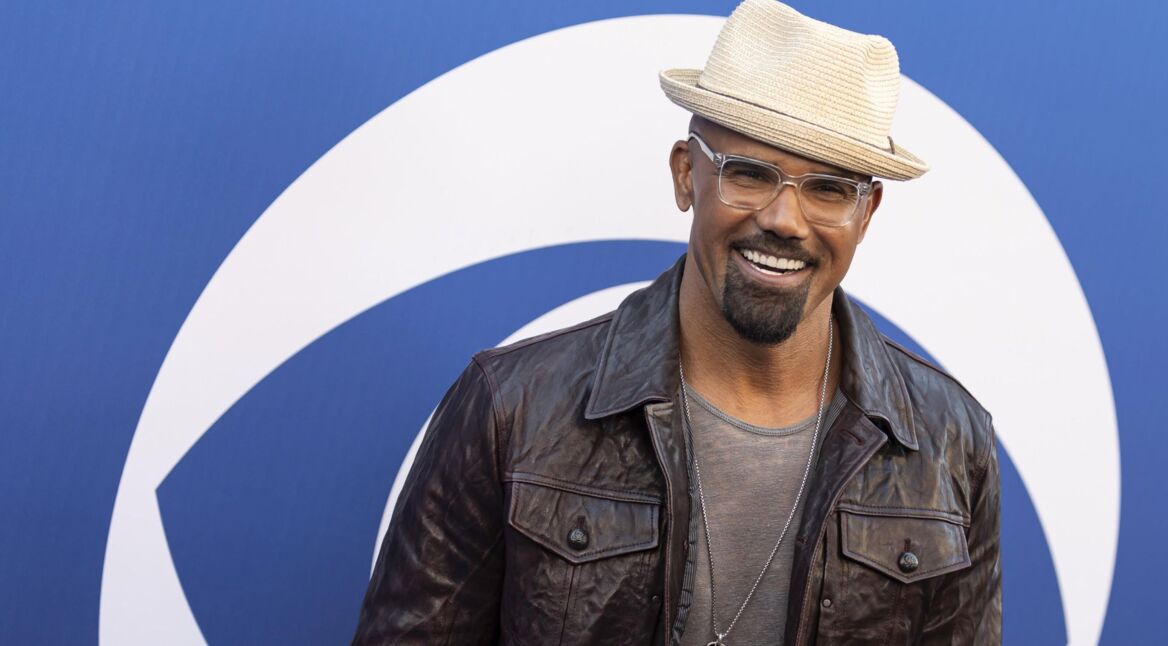 "S.W.A.T."-Star Shemar Moore posiert bei einer CBS-Presseveranstaltung für die Kameras.