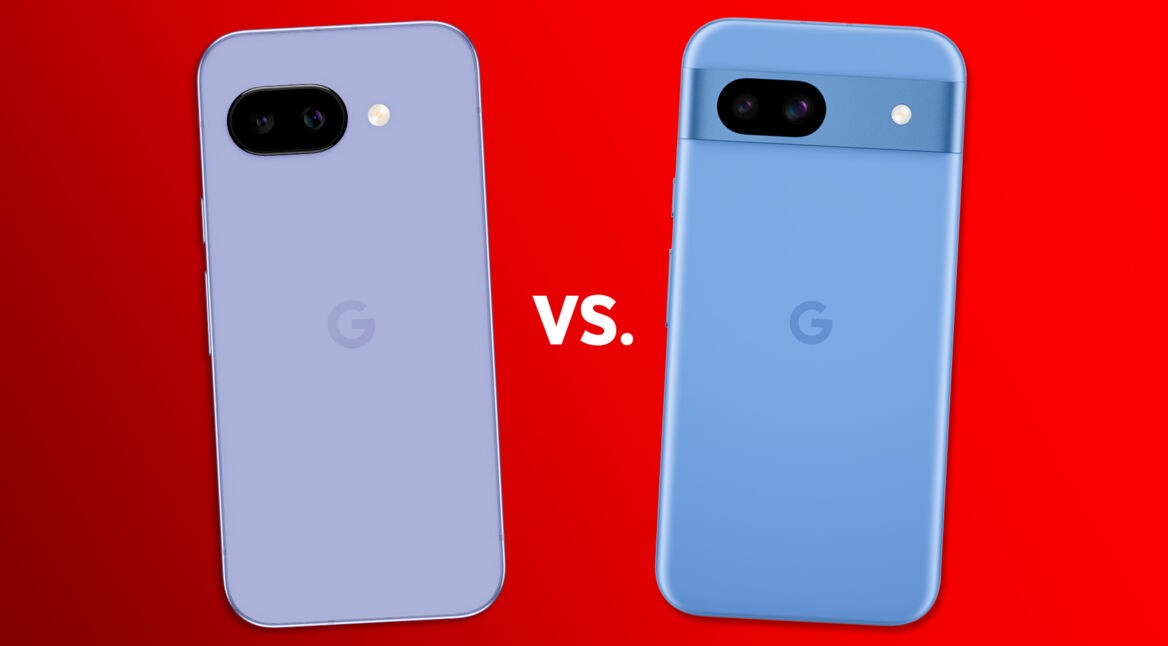 Das Pixel 9a und das Pixel 8a gegenübergestellt