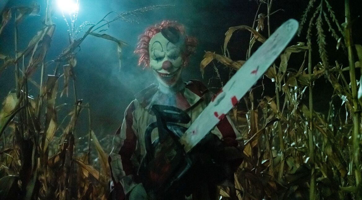 Clown in a Cornfield