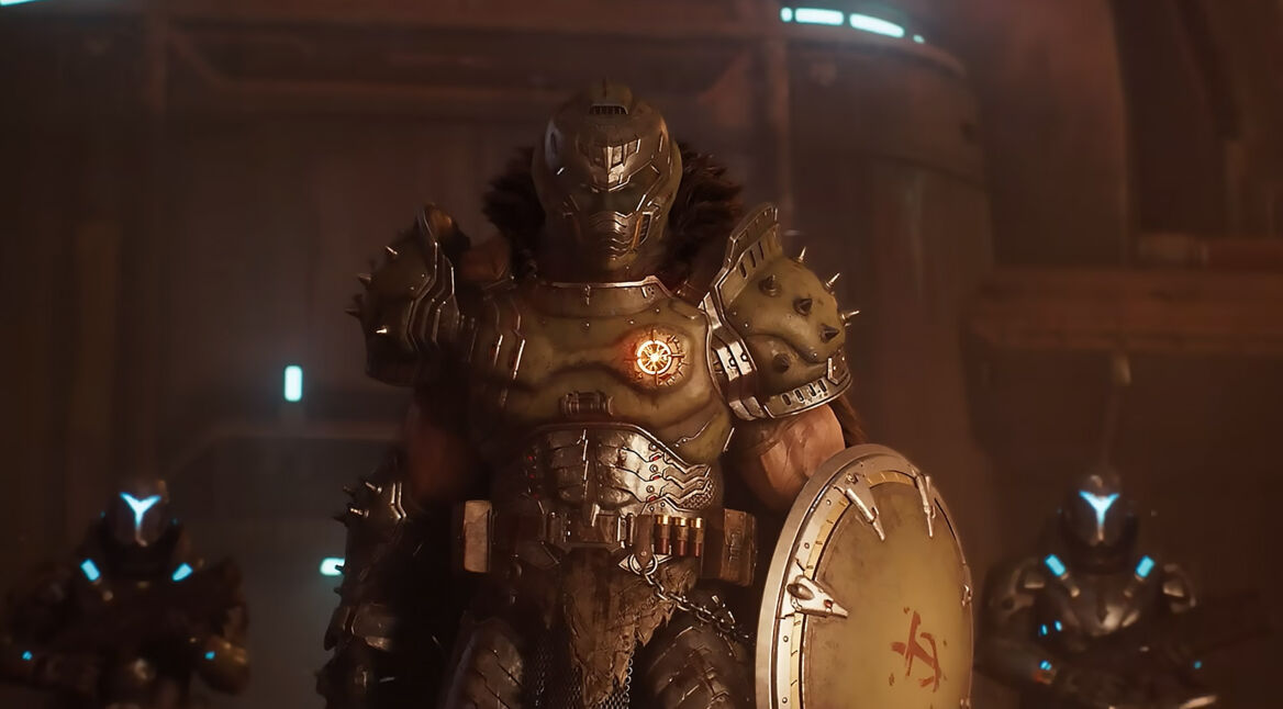 Ein Slayer aus „DOOM: The Dark Ages“.