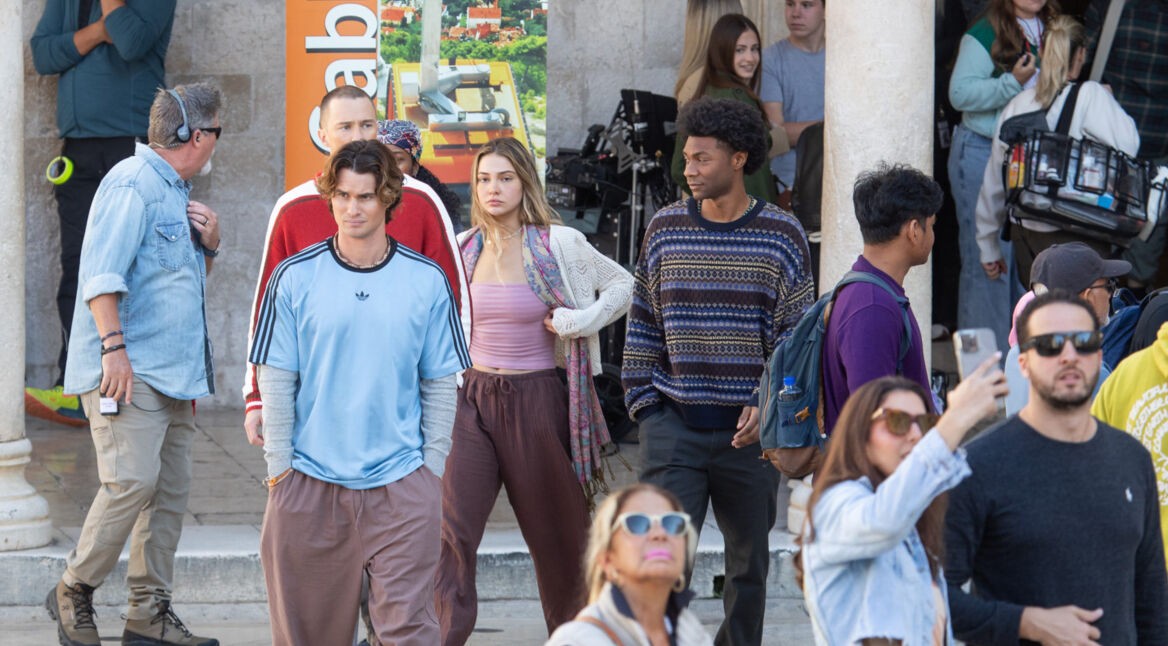 Dreharbeiten in der Altstadt von Dubrovnik.