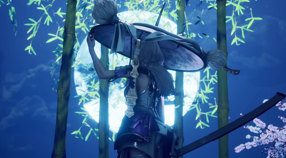 Rückansicht von Scarlet aus dem Stellar-Blade-Nikke-DLC