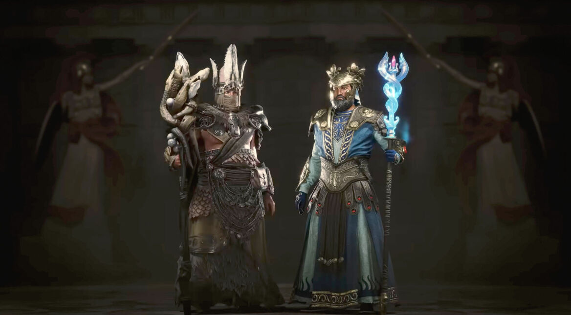 Zwei Klassen im Spiel „Titan Quest II“.