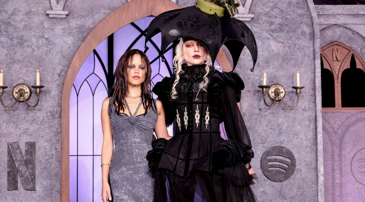 Jenna Ortega und Lady Gaga auf der Netflix x Spotify Wednesday Season 2 Graveyard Gala im Guastavino's am 28. August 2025 in New York.