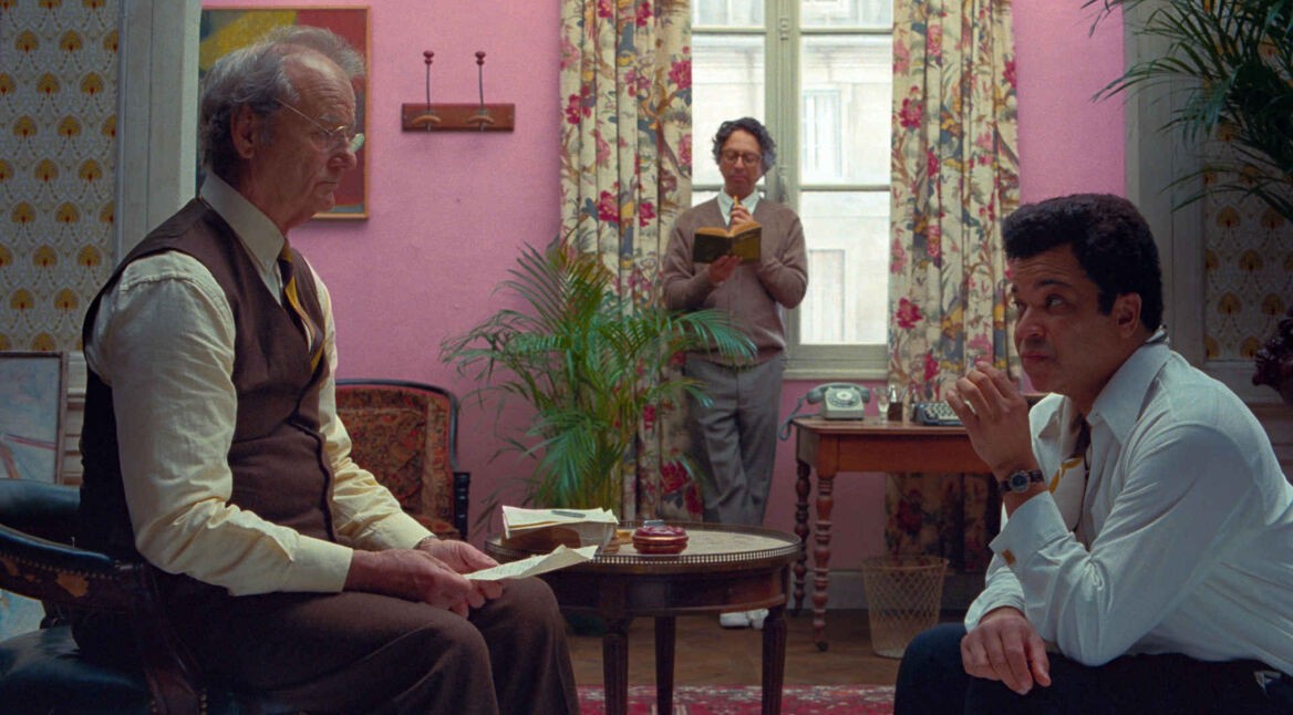 Eine Szene aus "The French Dispatch" mit Bill Murray und Jeffrey Wright