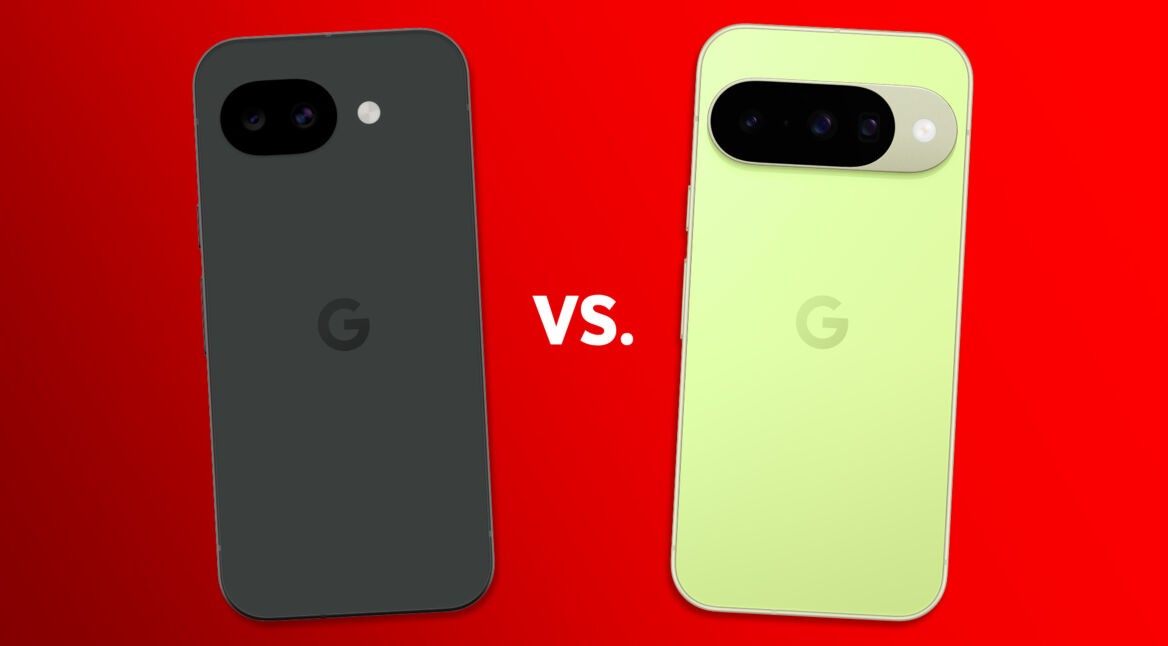 Das Pixel 10a und das Pixel 10 sind nebeneinander zu sehen.