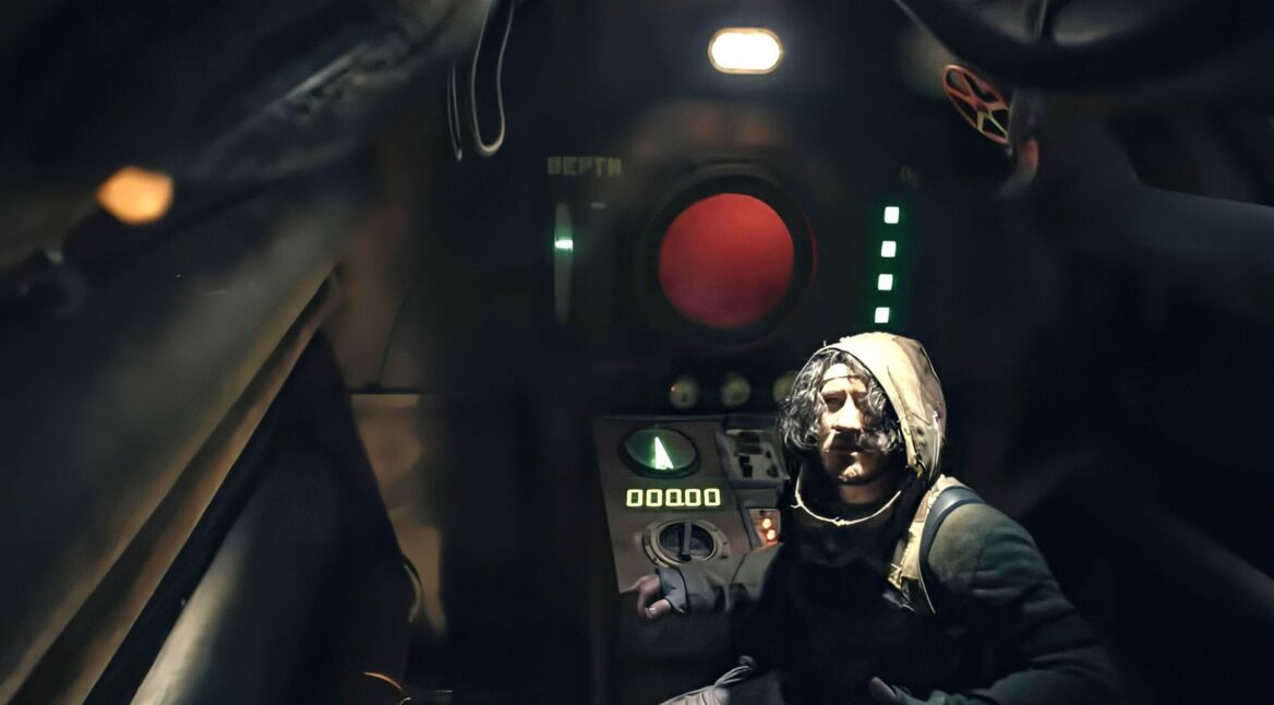 Mark Fischbach in einer Szene von "Iron Lung".