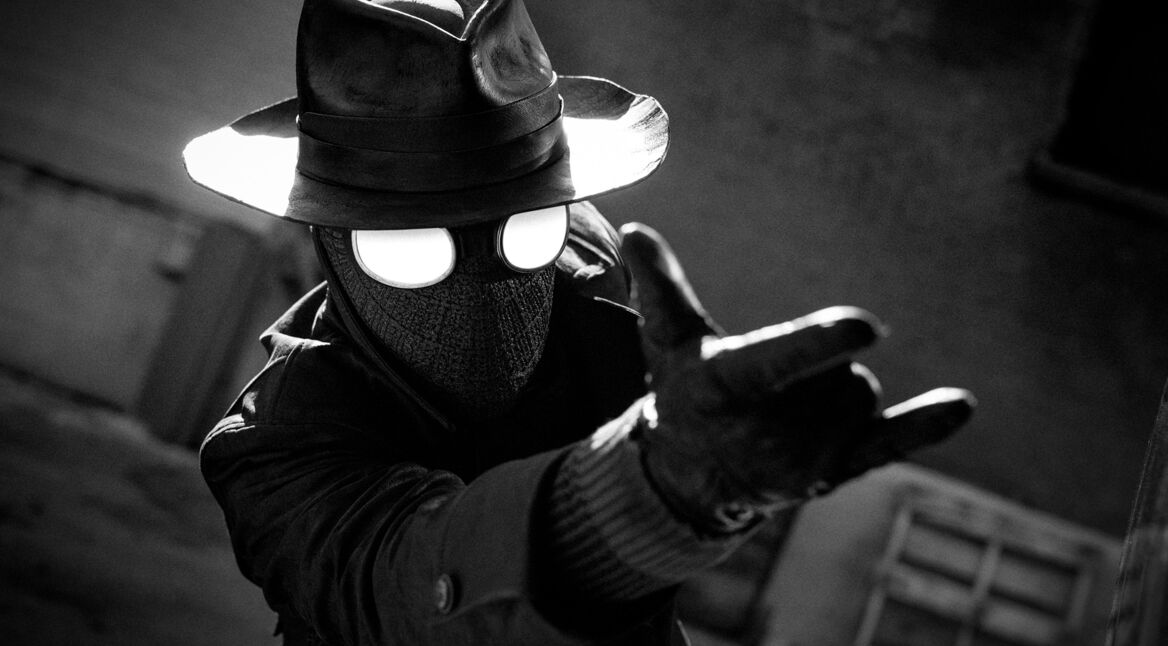 Auf dem Bild in dem Artikel zu den Serien-Highlights 2026 ist eine Szene aus Spider-Noir zu sehen.