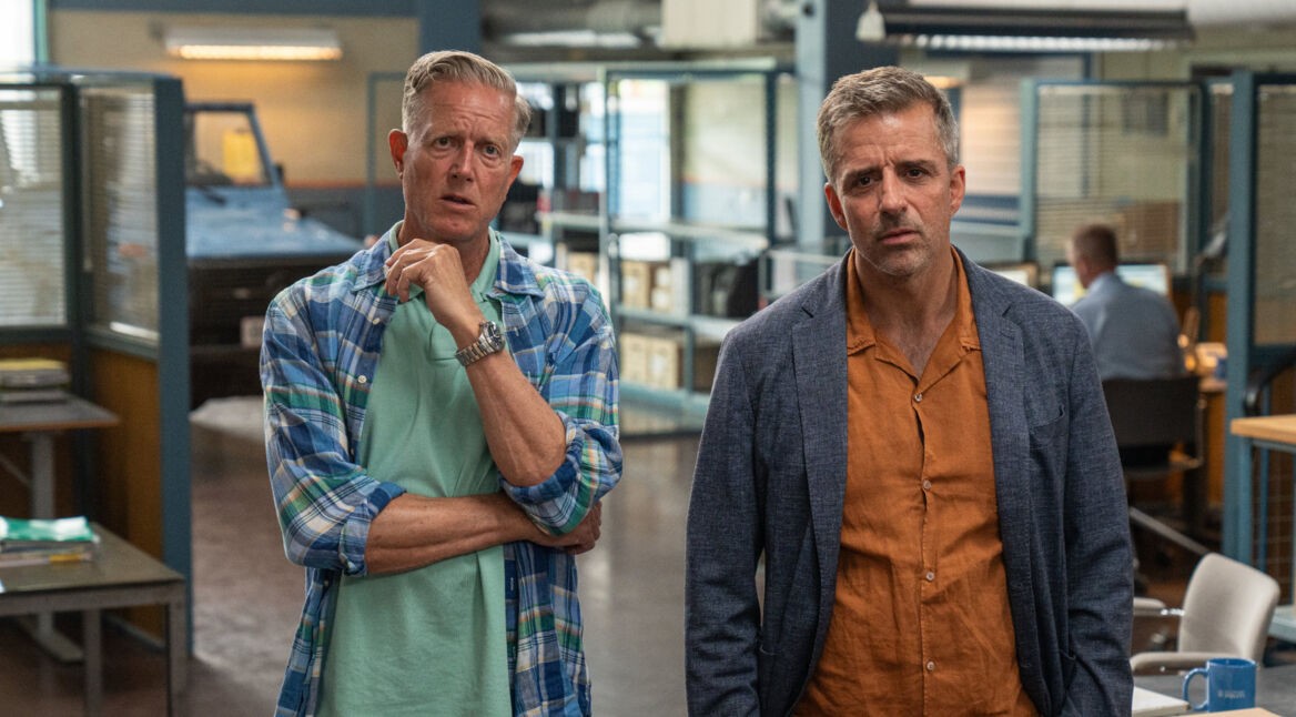 Peter Mygind und André Babikian in einer Szene von "Dan Sommerdahl".