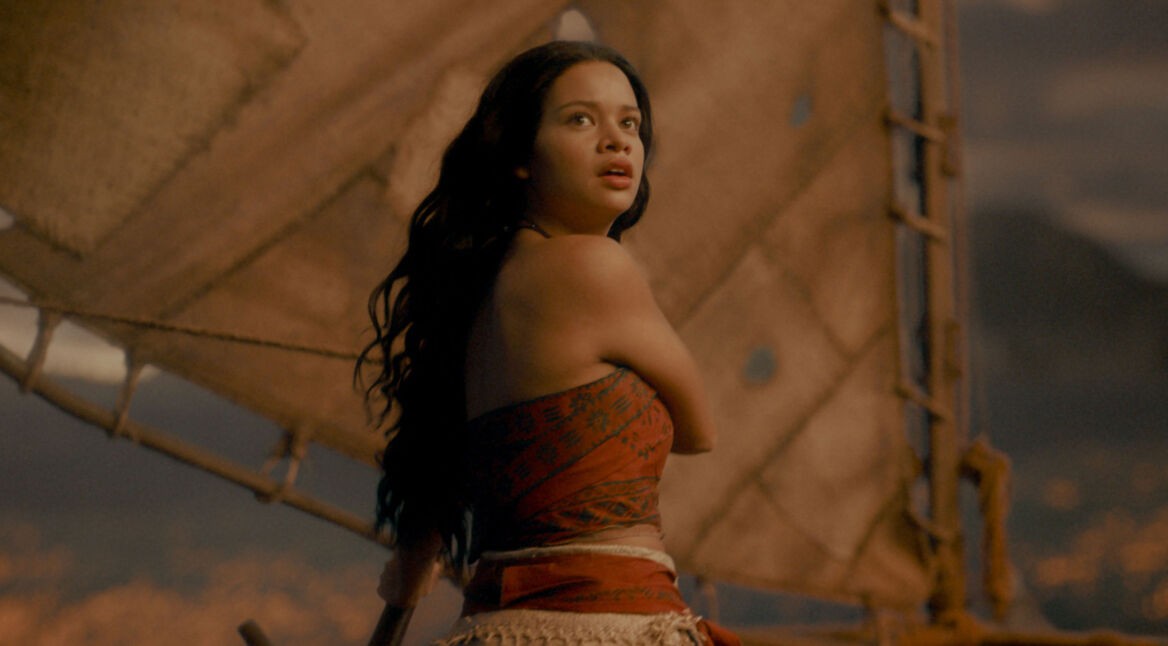 Auf dem Bild in dem Artikel zur Vaiana-Realverfilmung ist Catherine Laga‘aia als Vaiana zu sehen.