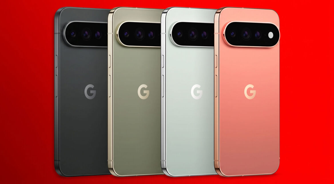 Das Google Pixel 11 Pro in vier Farben