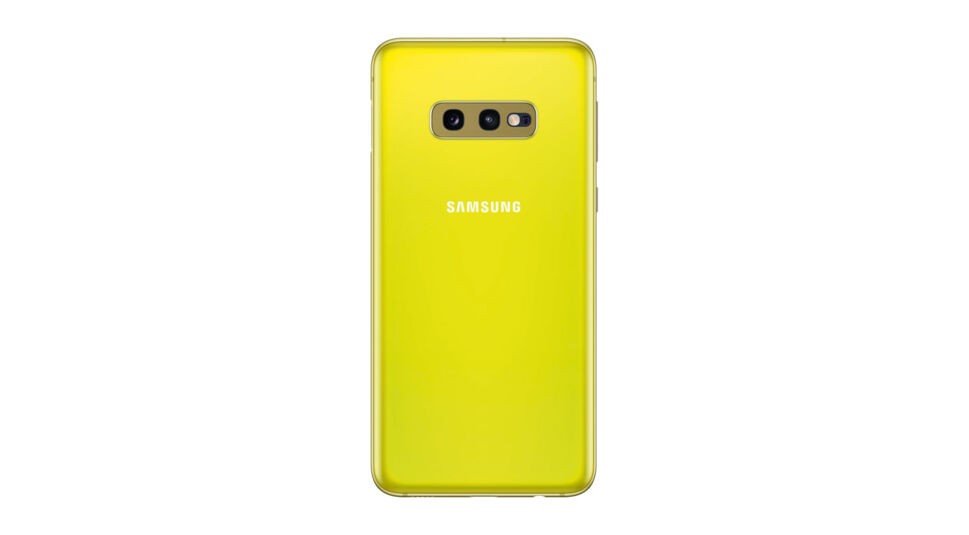 Samsung Galaxy S10 yellow