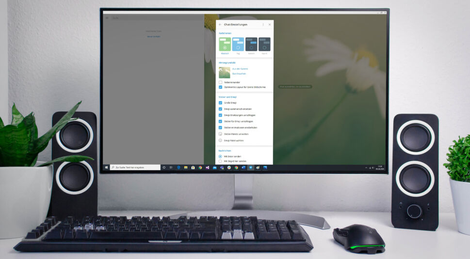 Die Einstellungen des Desktop-Clients von Telegram
