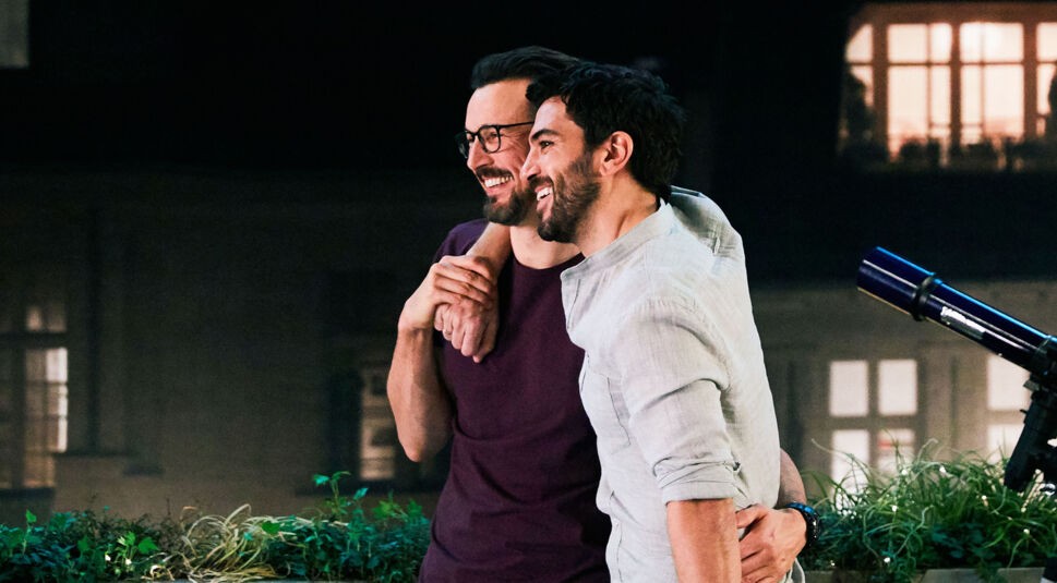 Floria David Fitz und Elyas M'Barek in das "Perfekte Geheimnis". Foto: Constantin Film