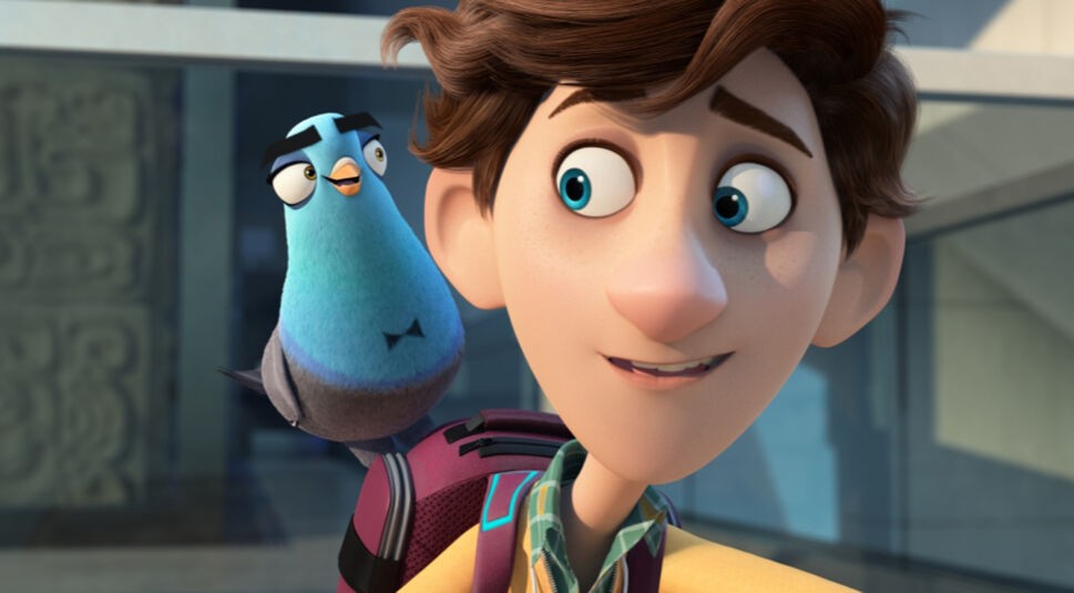 Junge in "Spione undercover" mit Vogel auf der Schulter. Bild: © 2019 Twentieth Century Fox