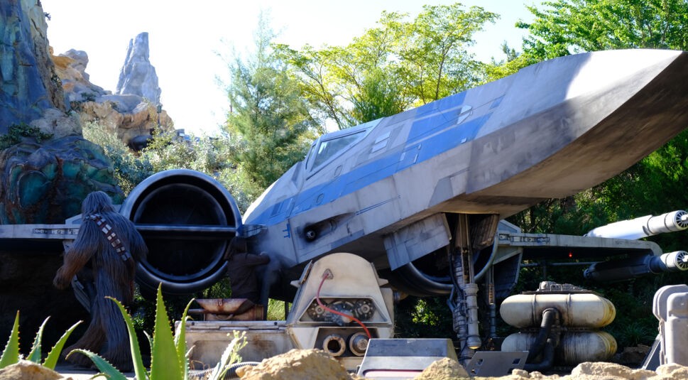 Raumschiff auf Star Wars in Rise of the Resistance in Florida. Foto: Sarah Schindler