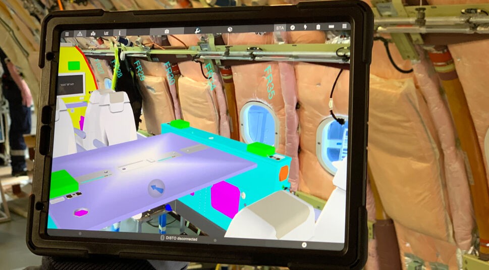 Computer, der 5G in der Luftfahrtrechnik