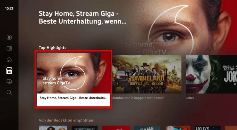 GigaTV Videothek alles für Kinder