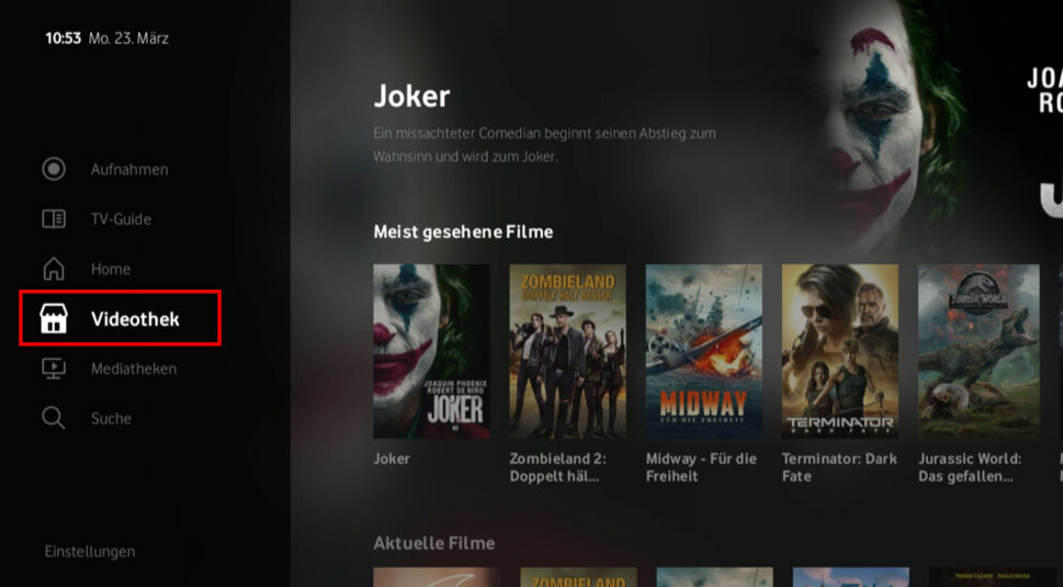 GigaTV Videothek alles für Kinder