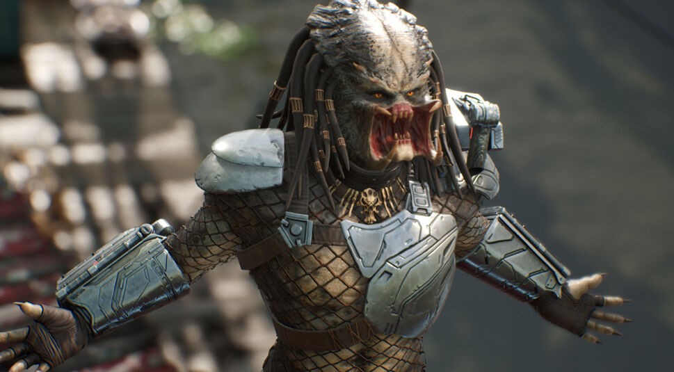 Predator in Predator Hunting: Grounds mit gefletschten Zähnen