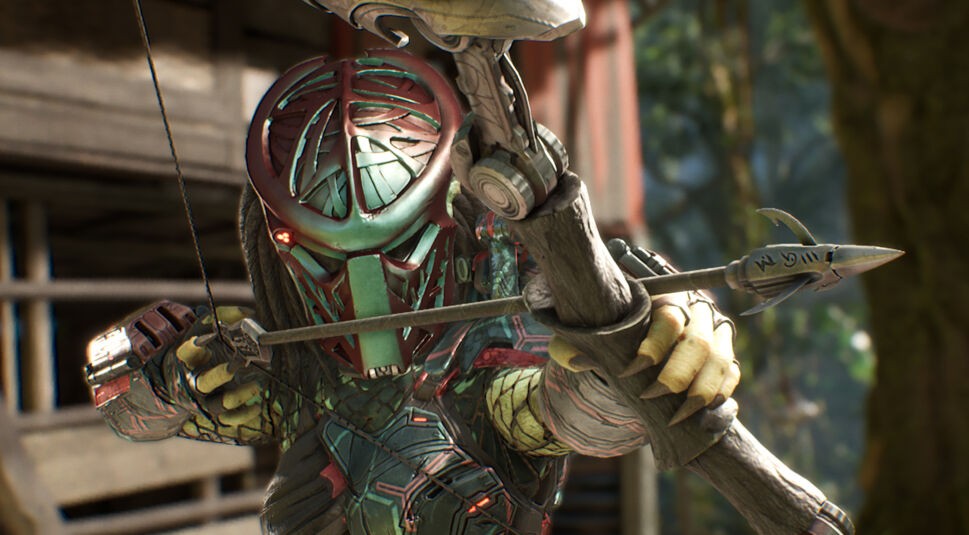 Predator in Predator: Hunting Grounds mit gespanntem Bogen