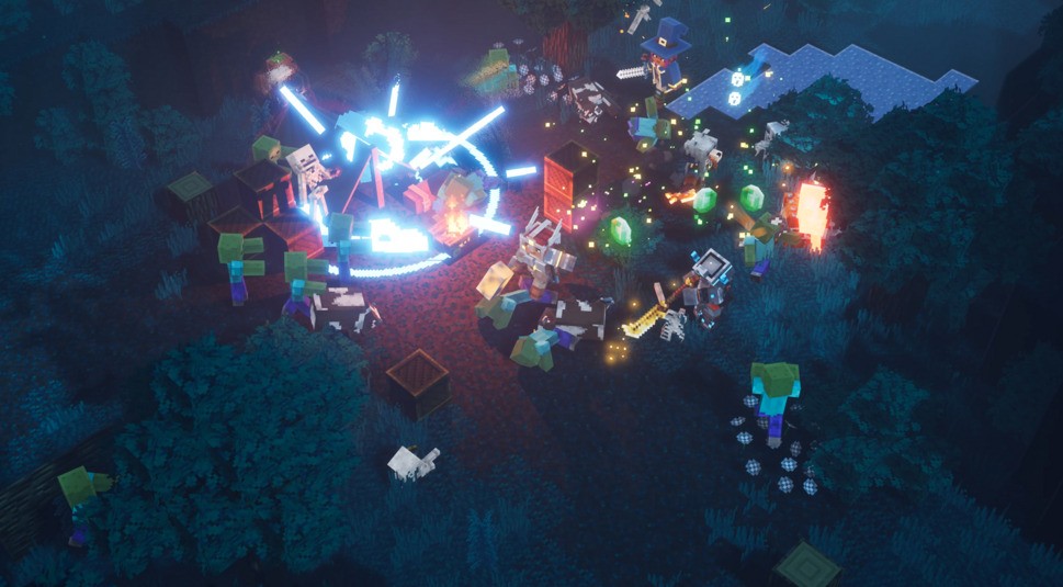 Spielszene aus Minecraft Dungeons