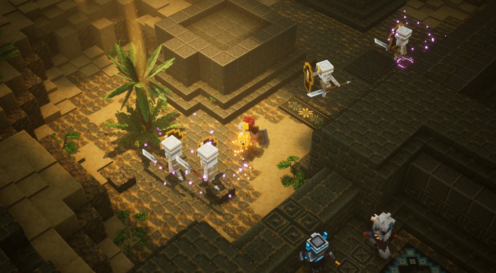 Spielszene aus Minecraft Dungeons