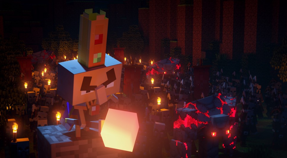 Spielszene aus Minecraft Dungeons