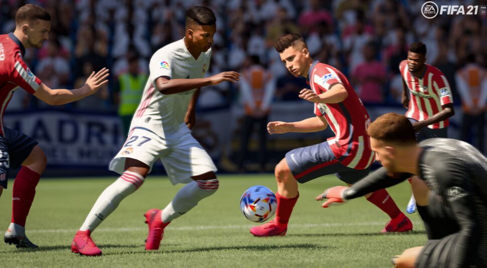 Gameplay-Screenshot von FIFA 21.