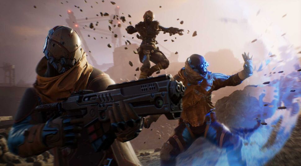 Drei Helden aus Outriders Multiplayer